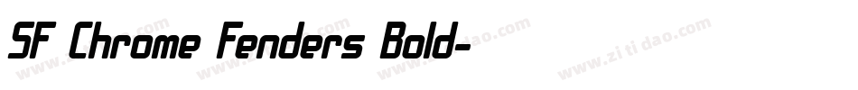 SF Chrome Fenders Bold字体转换